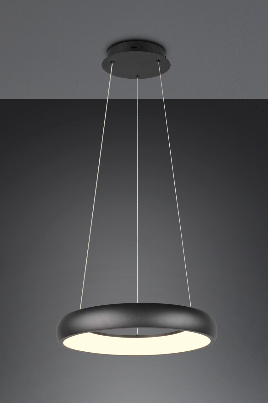 Lustra Cardona, TRIO, 46.5x150 cm, 29W, 1x SMD LED, metal, negru mat - imagine 4